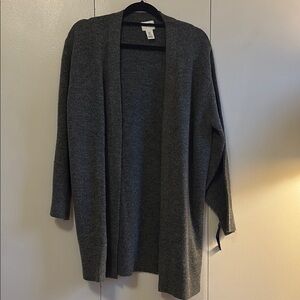 H&M Gray Open Front Women's Sweater